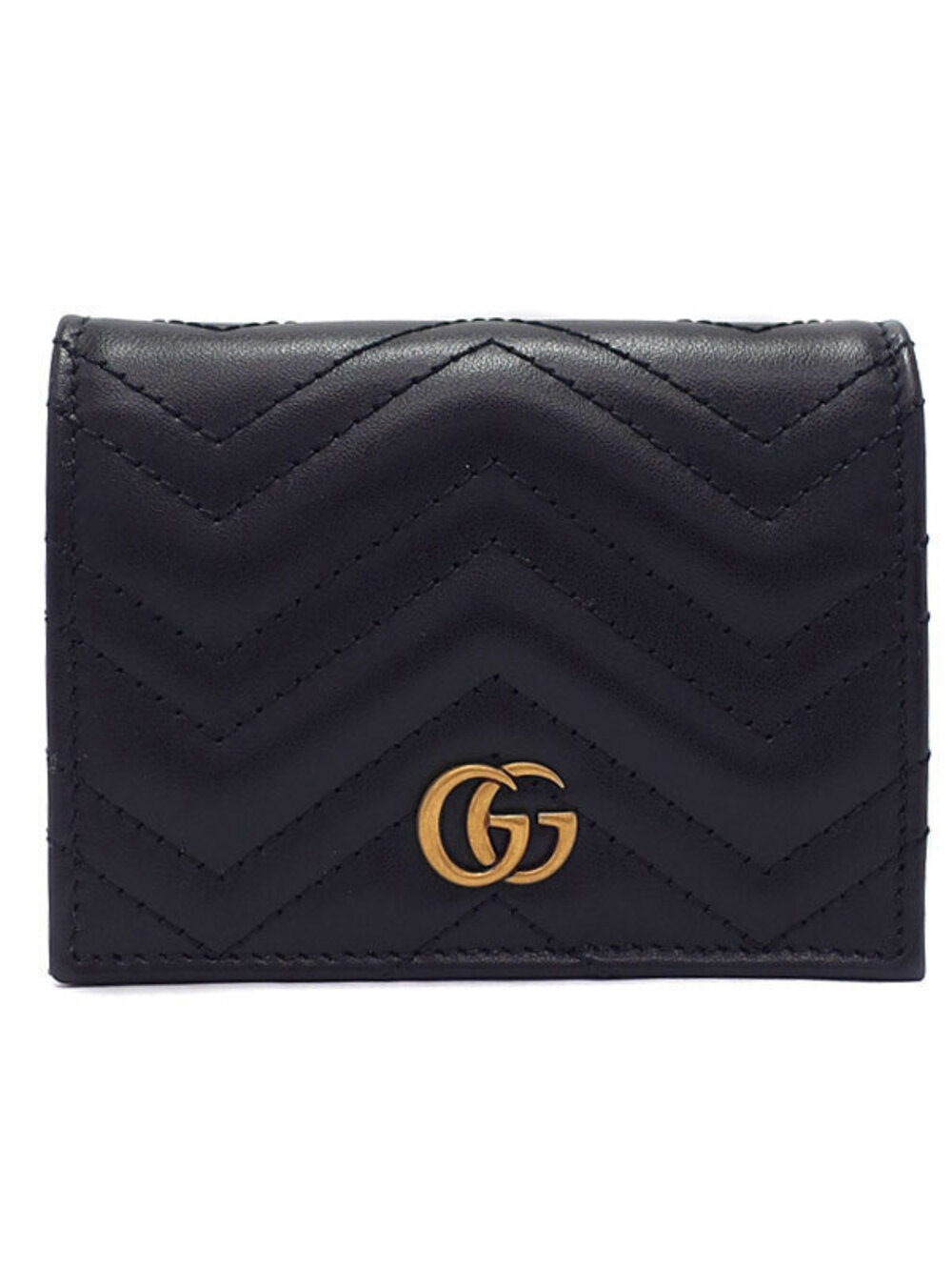 Gucci Short Marmont Wallet Card fold Coin GG Bi Billfold - Picture 2 of 5